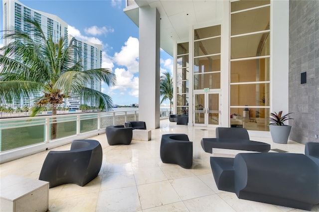 view of patio / terrace with french doors