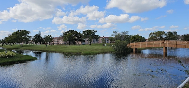 view of water feature