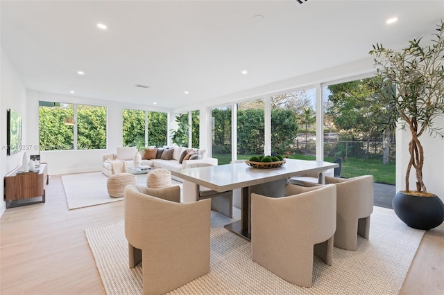 view of sunroom / solarium