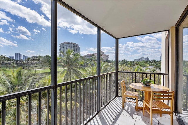 view of balcony