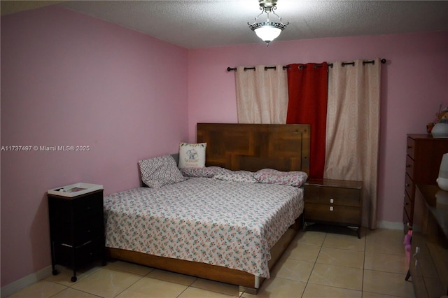 view of tiled bedroom