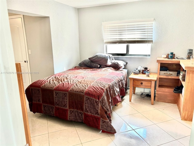 view of tiled bedroom