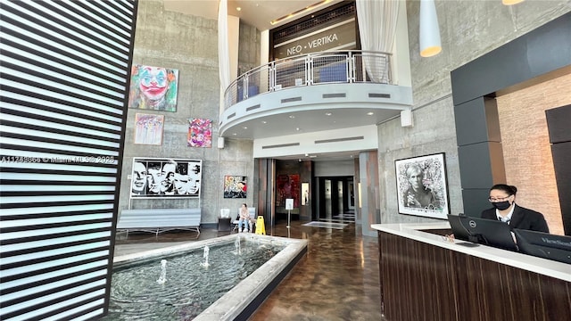 690 SW 1st Ct Unit 3117, Miami, FL 33130 - reception area with a towering ceiling
