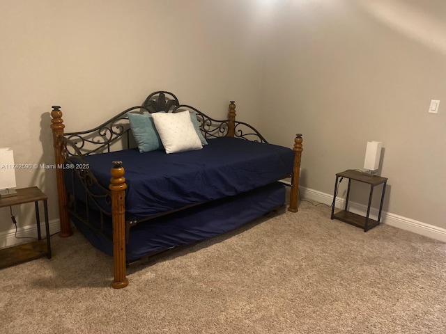 bedroom featuring carpet floors