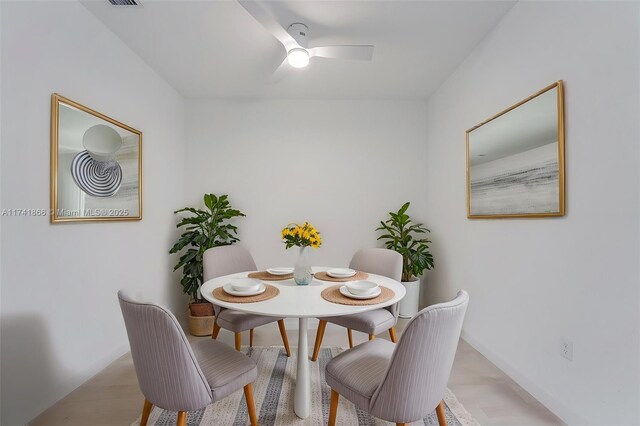 20849 NW 9th Path, Miami Gardens, FL 33169 - dining space with ceiling fan