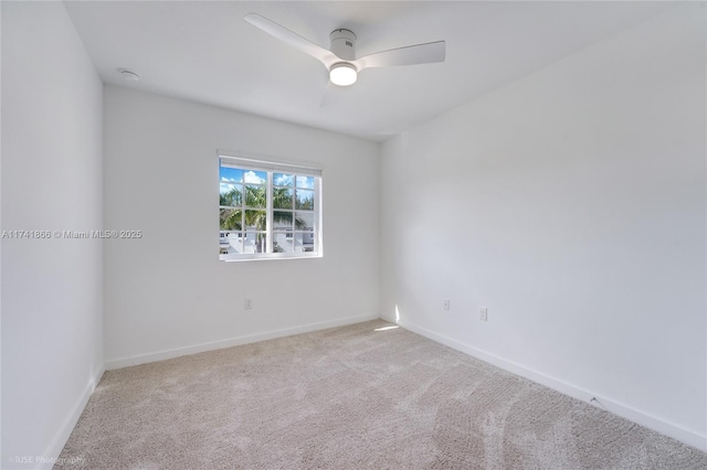 20849 NW 9th Path, Miami Gardens, FL 33169 - empty room with light carpet and ceiling fan