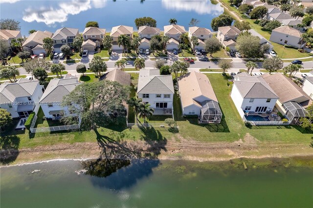 207 Berenger Walk, Royal Palm Beach, FL 33414 - aerial view featuring a water view