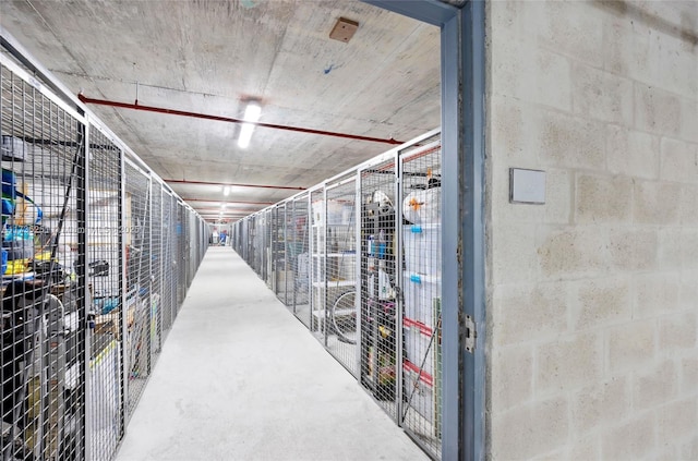 view of storage area
