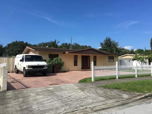 view of ranch-style home