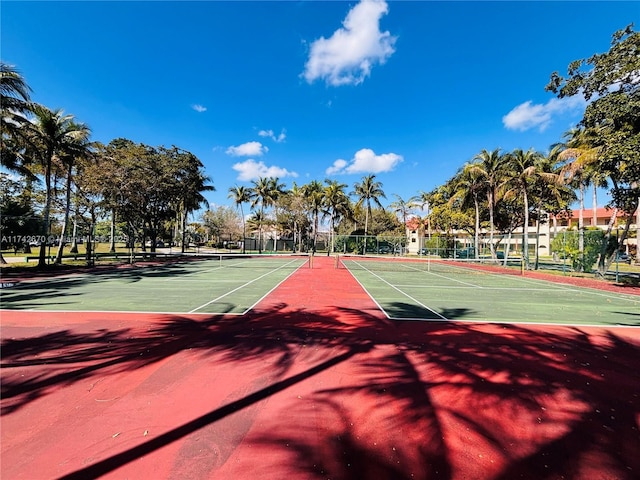 view of sport court