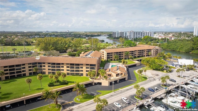 1036 US Highway 1 Unit 216, North Palm Beach, FL 33408 - birds eye view of property featuring a water view and a city view