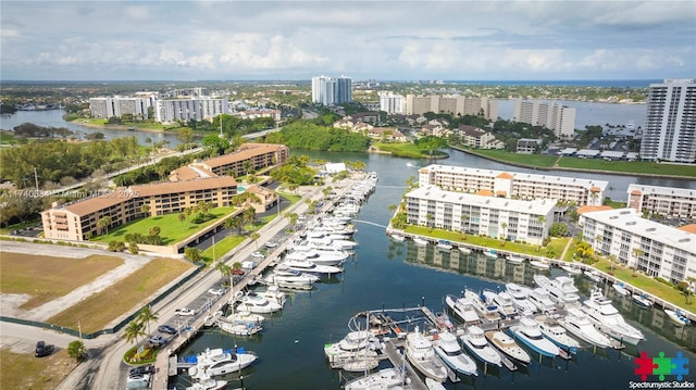 1036 US Highway 1 Unit 216, North Palm Beach, FL 33408 - drone / aerial view featuring a view of city and a water view