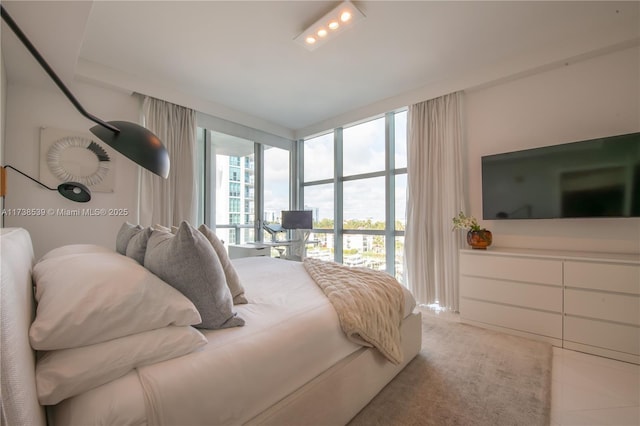 view of tiled bedroom