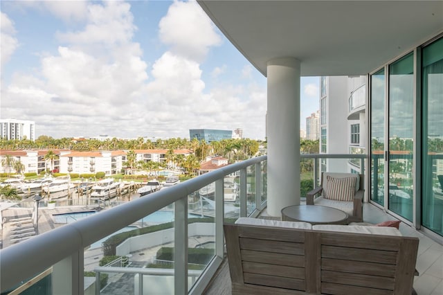 view of balcony