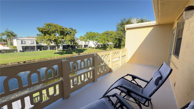 balcony featuring a residential view