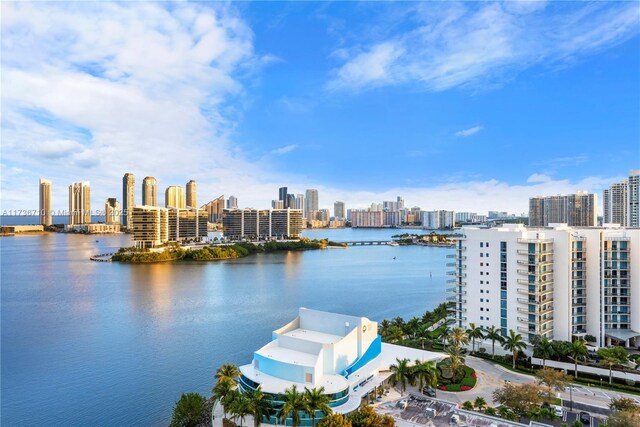 3330 NE 190th St Unit 1715, Aventura, FL 33180 - water view featuring a view of skyline