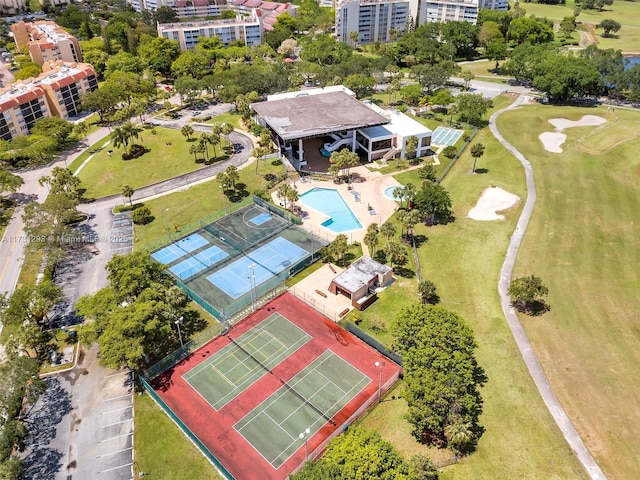 birds eye view of property