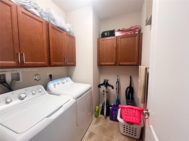 6411 Osprey Landing St, Davie, FL 33314 - laundry room featuring washing machine and dryer and cabinet space