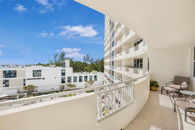 view of balcony