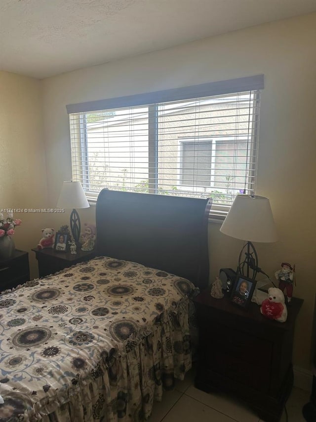 view of tiled bedroom