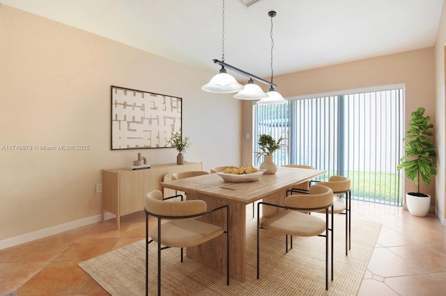 12239 SW 140th St, Miami, FL 33186 - dining space with light tile patterned floors and baseboards