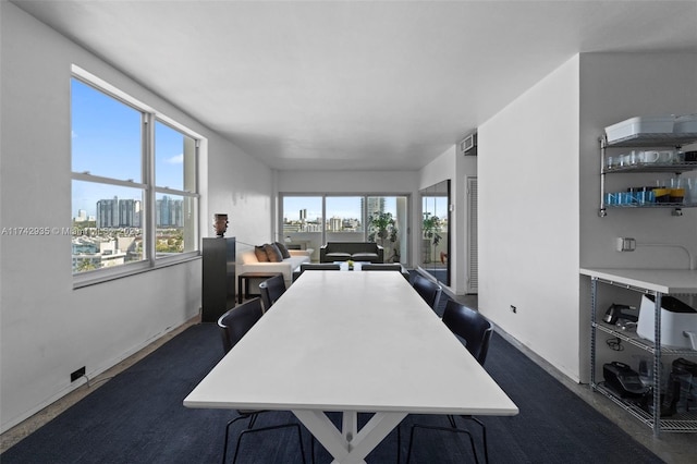 view of dining area