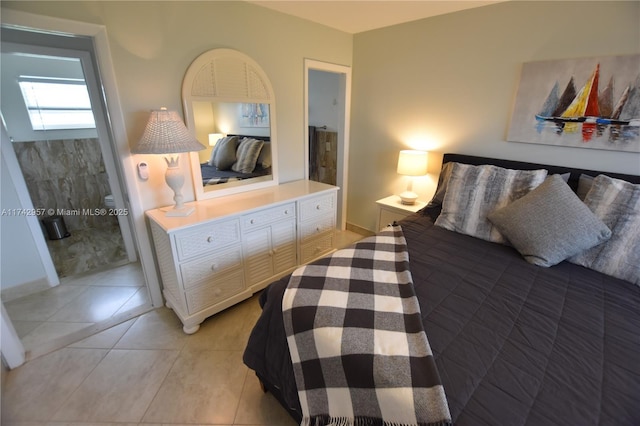 view of tiled bedroom