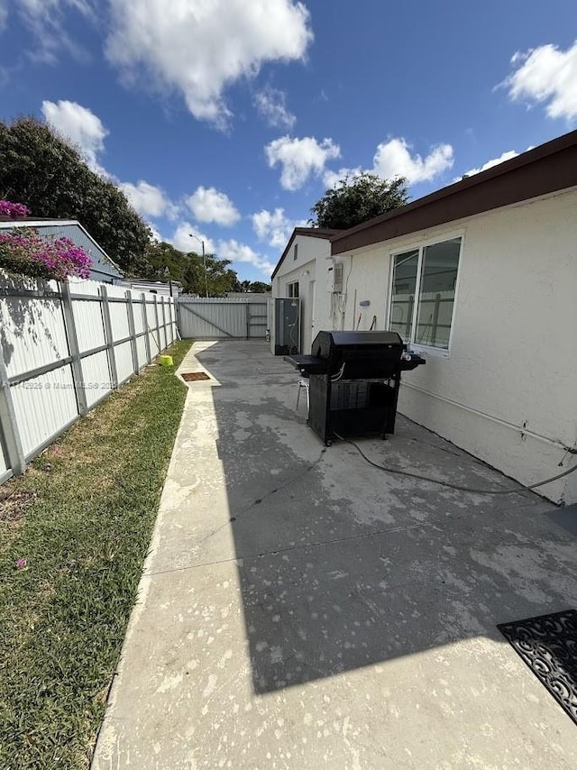 exterior space with a patio area