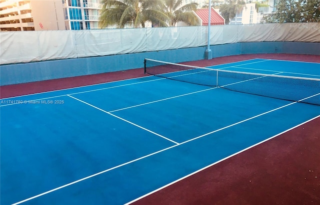 view of tennis court