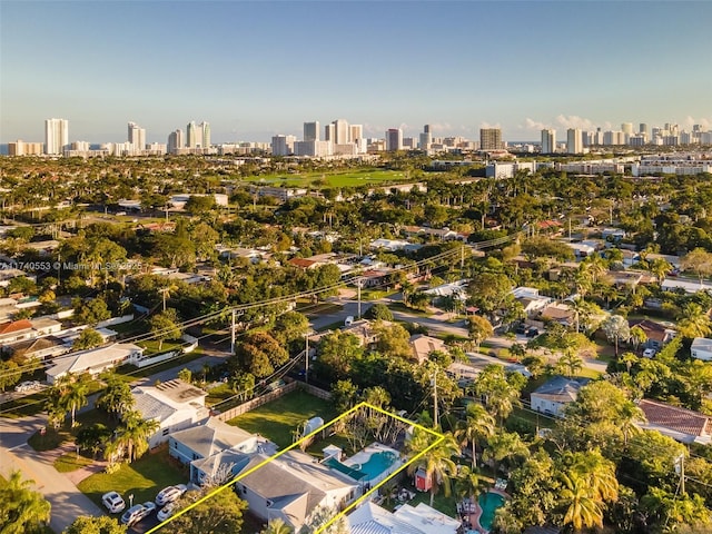 birds eye view of property