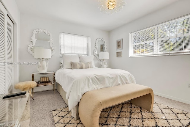 bedroom with a closet