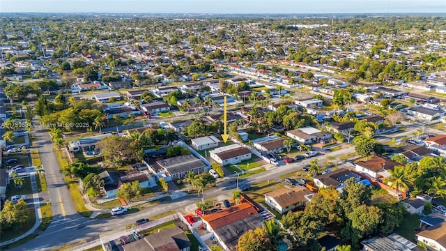 bird's eye view featuring a residential view