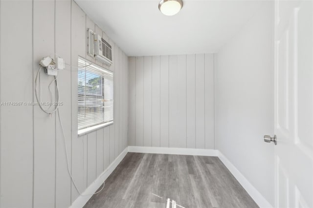 unfurnished room with light hardwood / wood-style floors