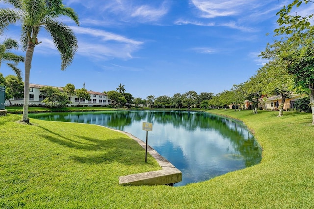 view of water feature