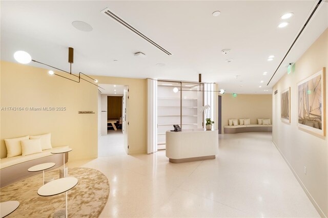 1135 103rd St Unit 602, Bay Harbor Islands, FL 33154 - hall with recessed lighting