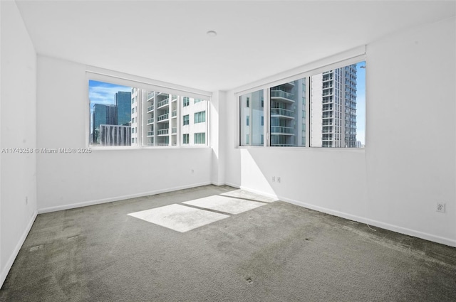 view of carpeted empty room