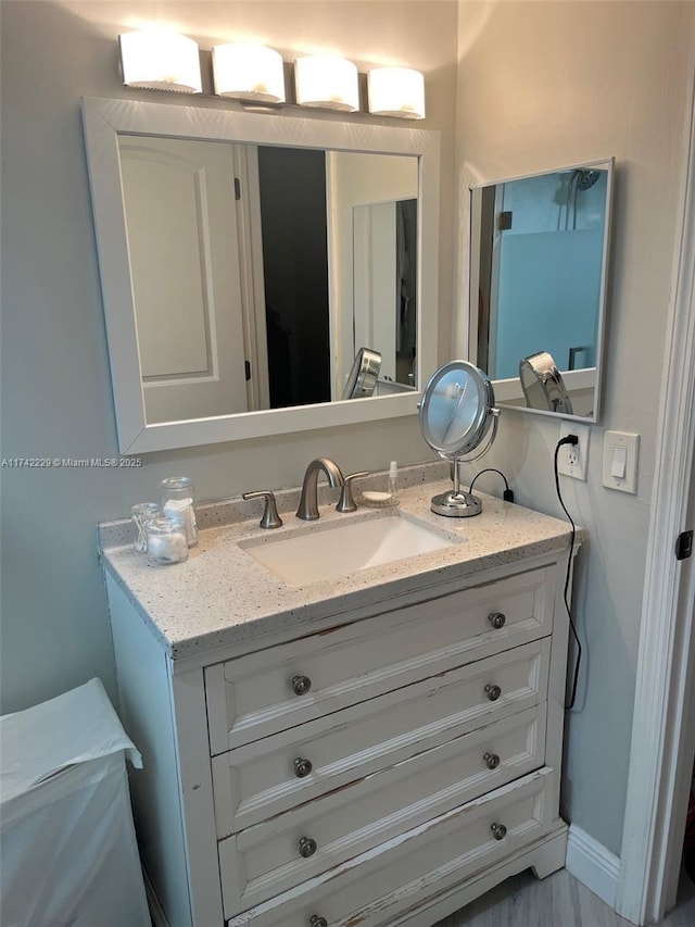 bathroom featuring vanity