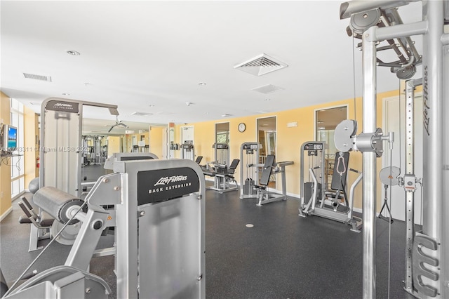 view of exercise room