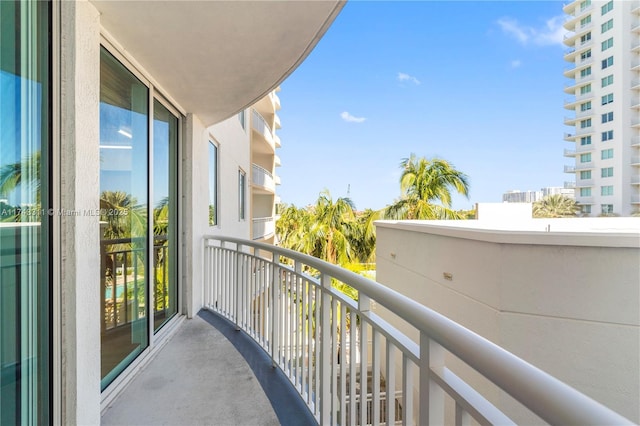 view of balcony