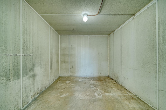 interior space featuring concrete floors