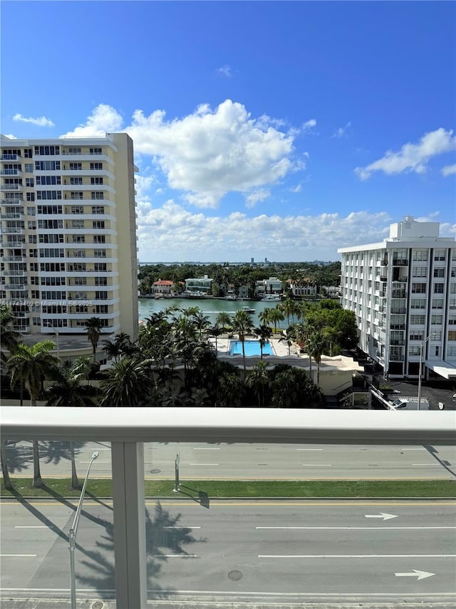 view of water feature