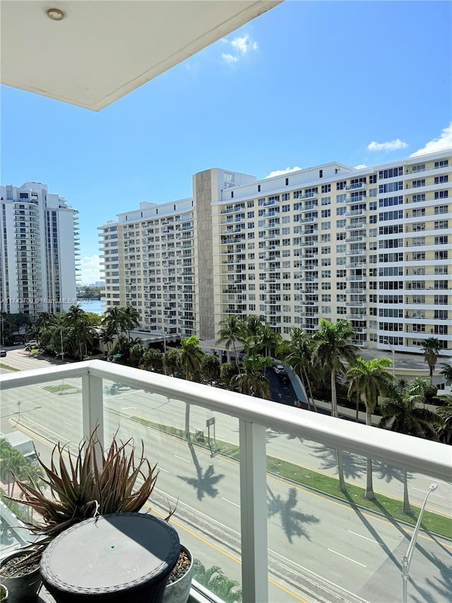 view of balcony