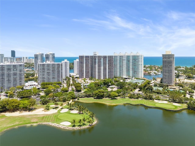 20281 E Country Club Dr Unit 403, Aventura, FL 33180 - view of urban area with a large body of water and a golf course