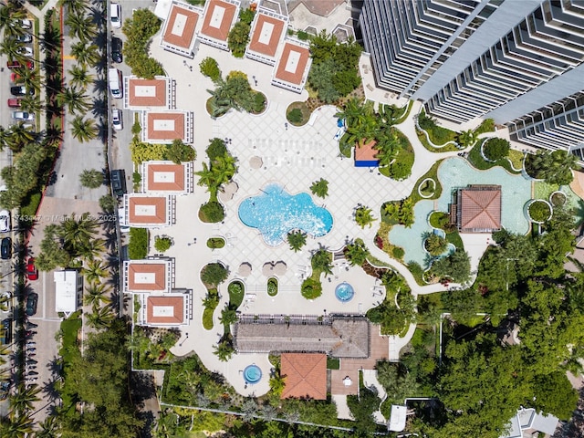 20281 E Country Club Dr Unit 403, Aventura, FL 33180 - bird's eye view of a pool area