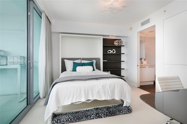 bedroom featuring sink