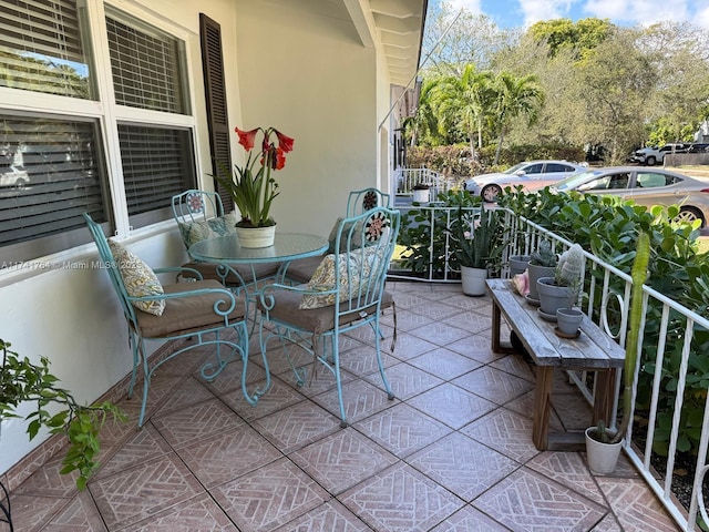 view of balcony