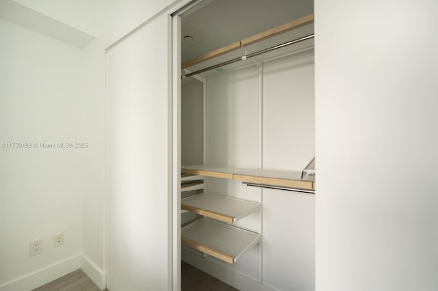 view of closet