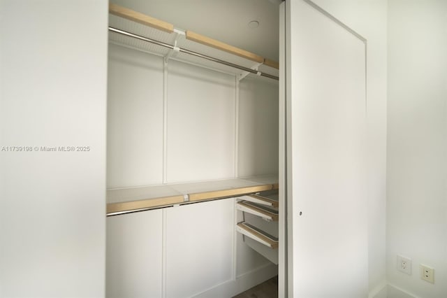 view of closet