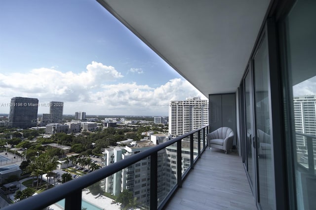 view of balcony