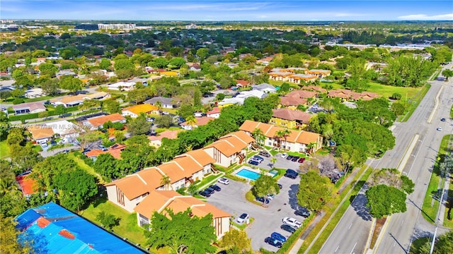 drone / aerial view featuring a residential view